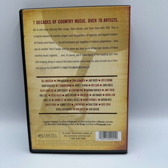 Countrys Family Reunion Nashville Volume 1 Day One Gabriel Records DVD - Picture 2 of 3